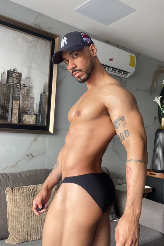 Premium Modal Scrunch-Back Brief - Midnight Black