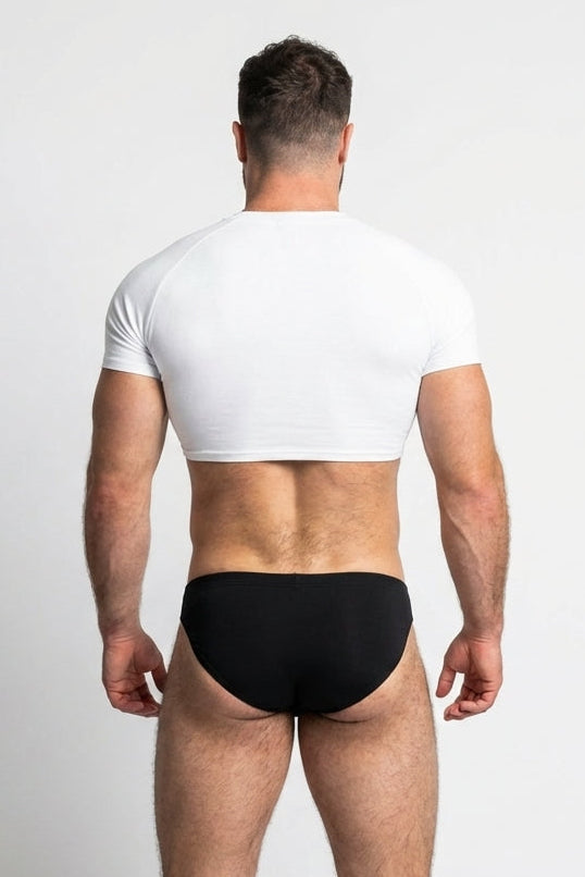 Muscle-Fit Crop Tee - Daylight Bae