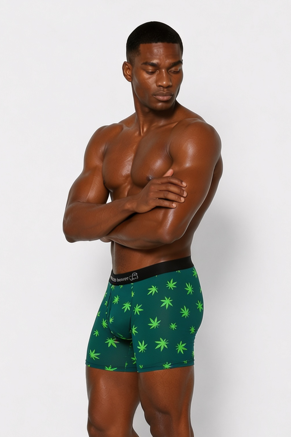 Men's Boxer Briefs - Weed