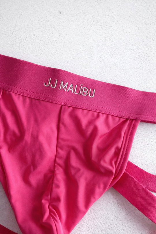 Host-or-Travel Adjustable Jock Thong - Hot Pink