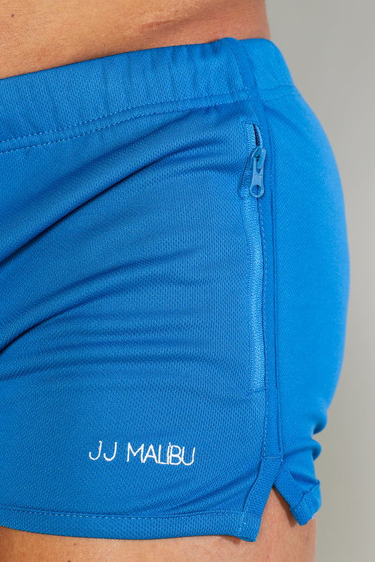 For-the-Night 2" Gym Short Shorts with Drawstring - Solid Blue