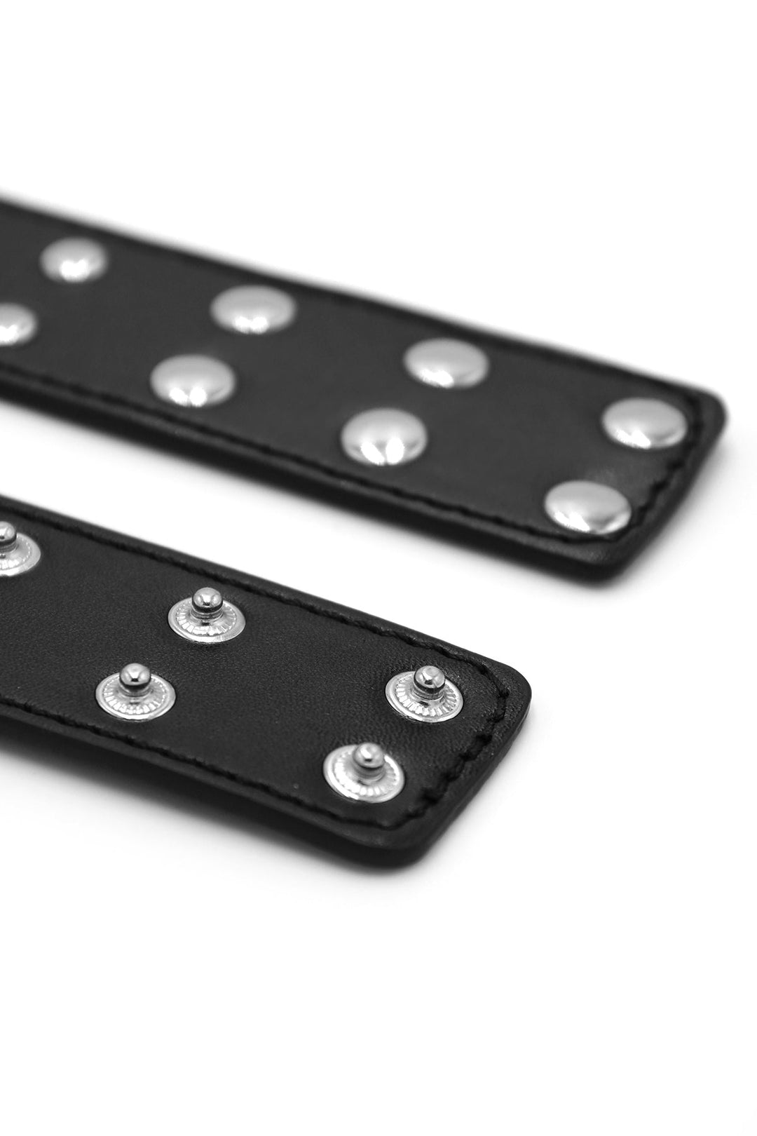 Vegan Leather Studded Arm Bands - Black