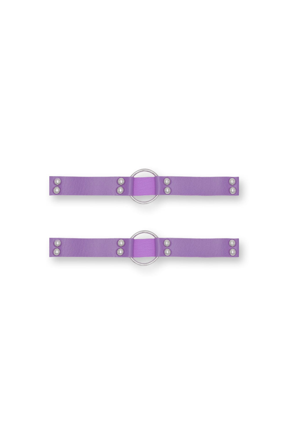 Vegan Leather Ring Leg Bands - Lavender
