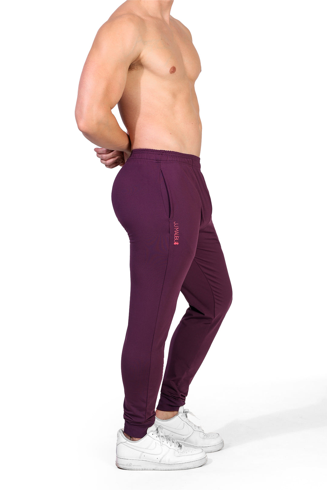 Peek-A-Boo Joggers - Plum Purple