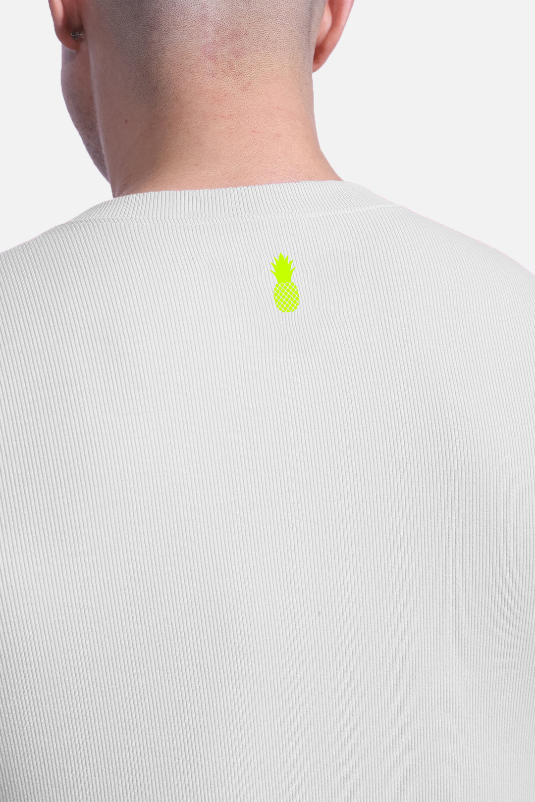 Infinity Long Sleeve Button Up Bodysuit - White