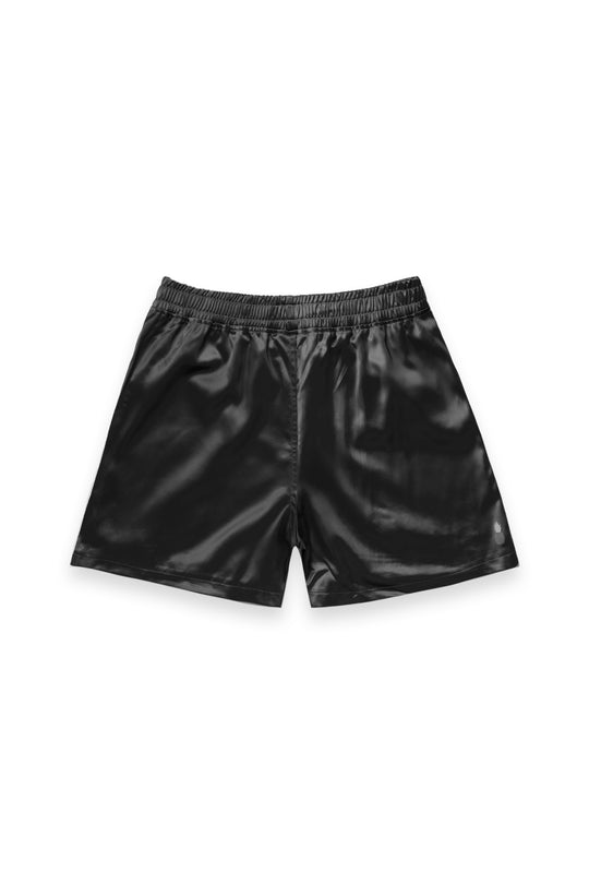 ShimmerFlex Active Shorts - Midnight Black