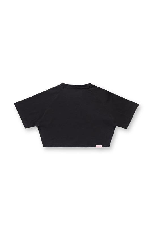 Muscle-Fit Crop Tee - Midnight Bae