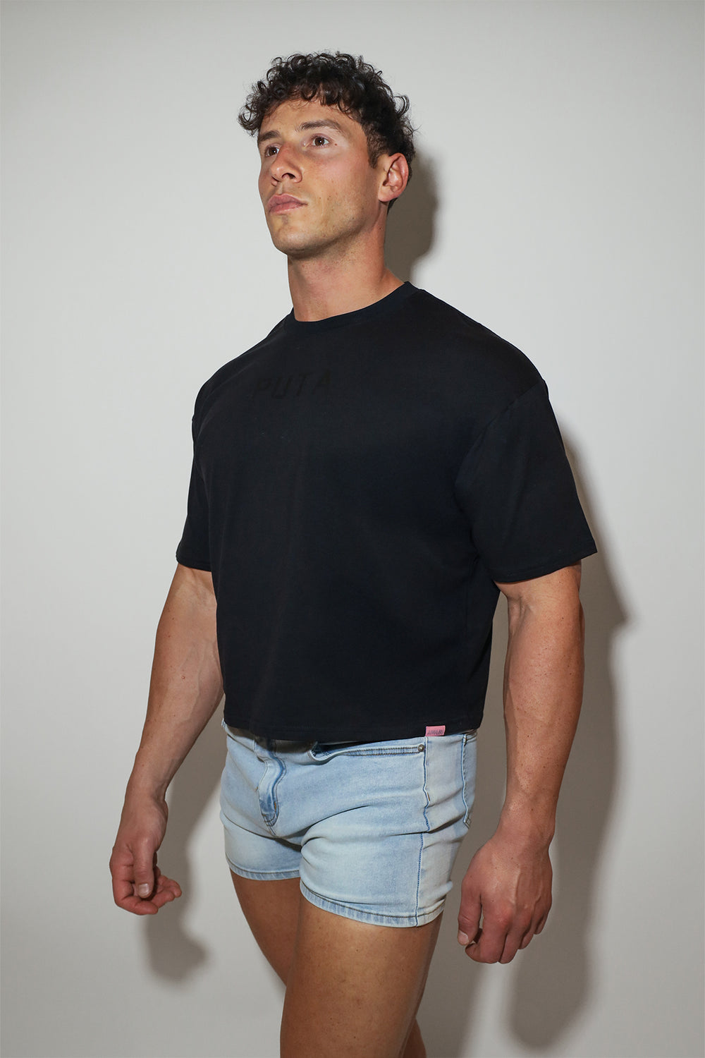 Oversized Relaxed Crop Top - Puta