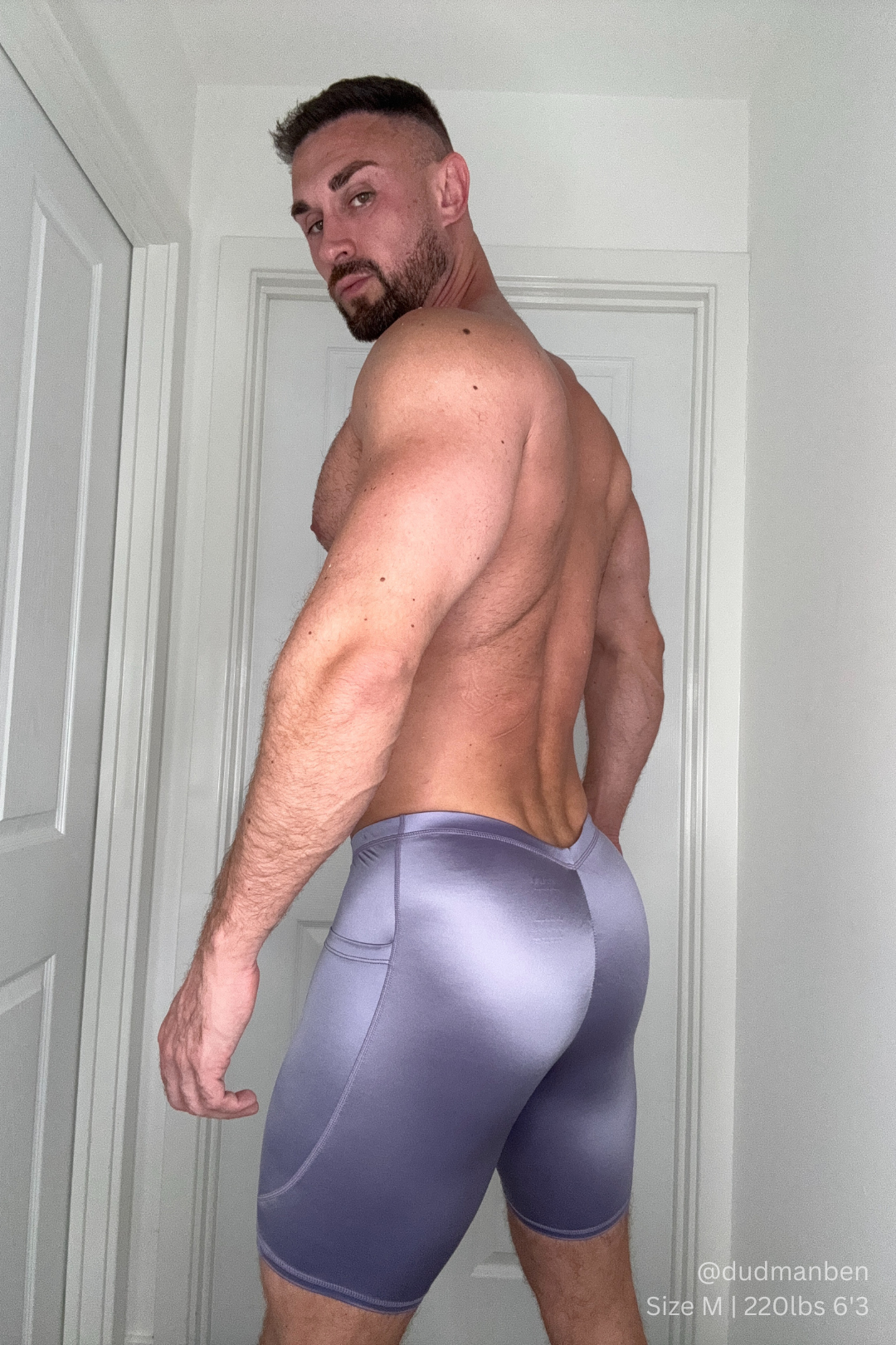 Lustrous Scrunch-Butt 6.5" Bike Shorts - Lavender