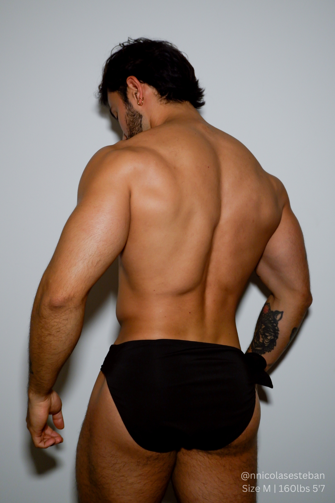 Side-Tie Swim Briefs - Obsidian